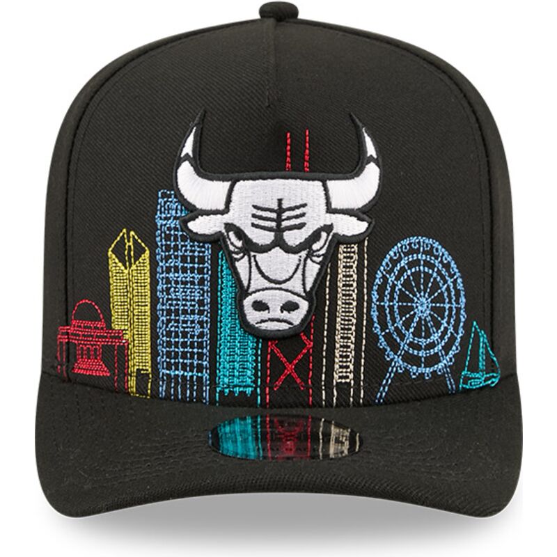 casquette-courbee-noire-snapback-9fifty-a-frame-precurved-skyline-chicago-bulls-nba-new-era casquette-courbee-noire-snapback-9fifty-a-frame-precurved-skyline-chicago-bulls-nba-new-era