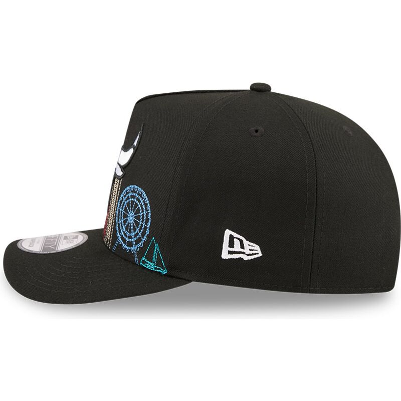 casquette-courbee-noire-snapback-9fifty-a-frame-precurved-skyline-chicago-bulls-nba-new-era casquette-courbee-noire-snapback-9fifty-a-frame-precurved-skyline-chicago-bulls-nba-new-era