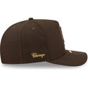 casquette-courbee-marron-snapback-9fifty-a-frame-precurved-visor-pin-chicago-white-sox-mlb-new-era