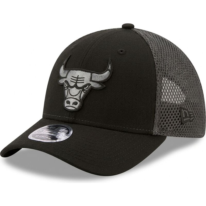 casquette-courbee-noire-ajustee-39thirty-m-crown-neo-chicago-bulls-nba-new-era