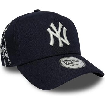 Casquette courbée bleue marine snapback E Frame Mythical...