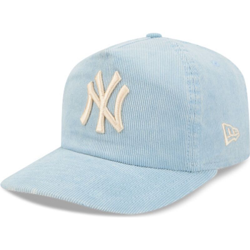 casquette-courbee-bleue-ajustable-19twenty-precurved-corduroy-pastel-new-york-yankees-mlb-new-era