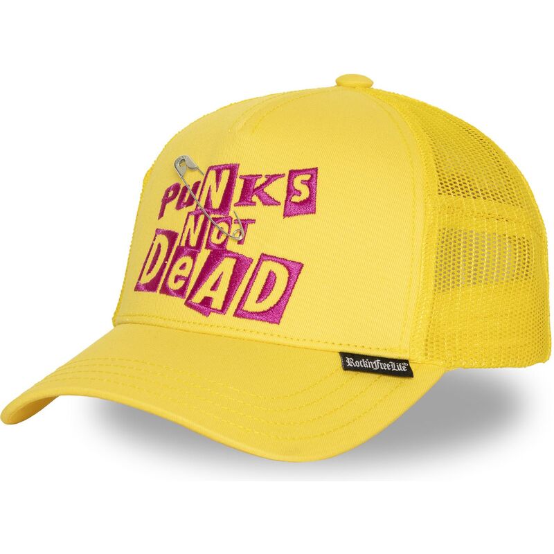 casquette-trucker-jaune-n294-punks-not-dead-rocknfreelife casquette-trucker-jaune-n294-punks-not-dead-rocknfreelife