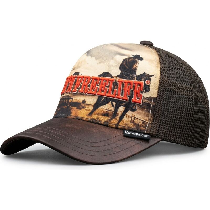 casquette-trucker-marron-n236-rodeo-rocknfreelife casquette-trucker-marron-n236-rodeo-rocknfreelife