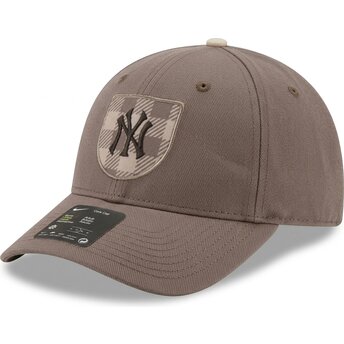 Casquette courbée marron snapback Dri-Fit Rise Structured New York Yankees MLB Nike