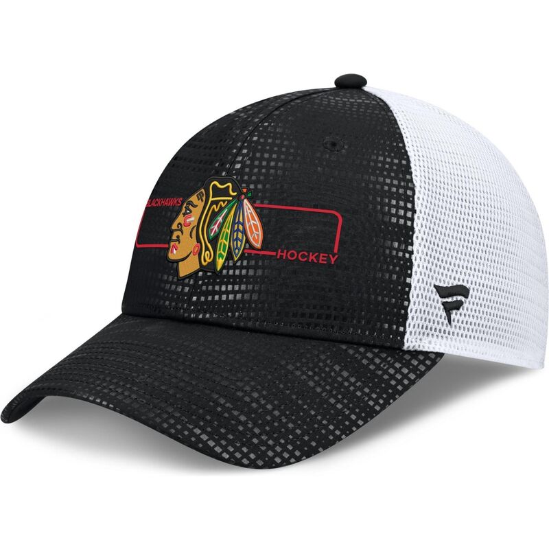 casquette-trucker-noire-et-blanche-structured-meshback-chicago-blackhawks-nhl-fanatics casquette-trucker-noire-et-blanche-structured-meshback-chicago-blackhawks-nhl-fanatics