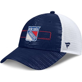 Casquette trucker bleue marine et blanche Structured Meshback New York Rangers NHL Fanatics
