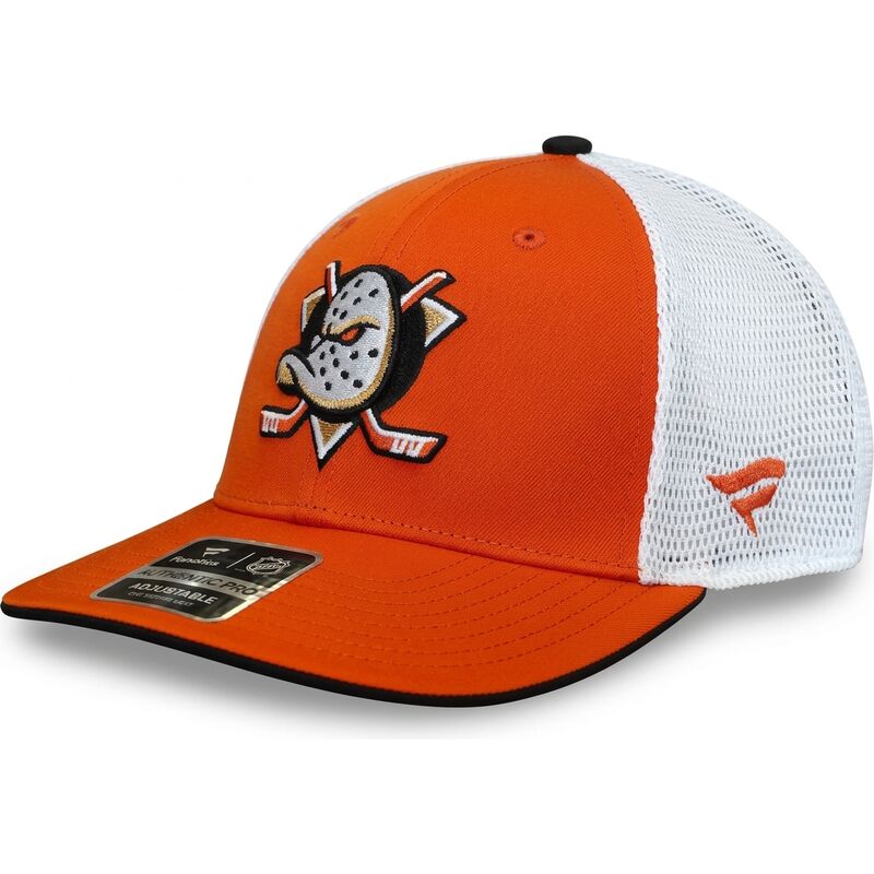 casquette-trucker-orange-et-blanche-structured-mid-crown-anaheim-ducks-nhl-fanatics