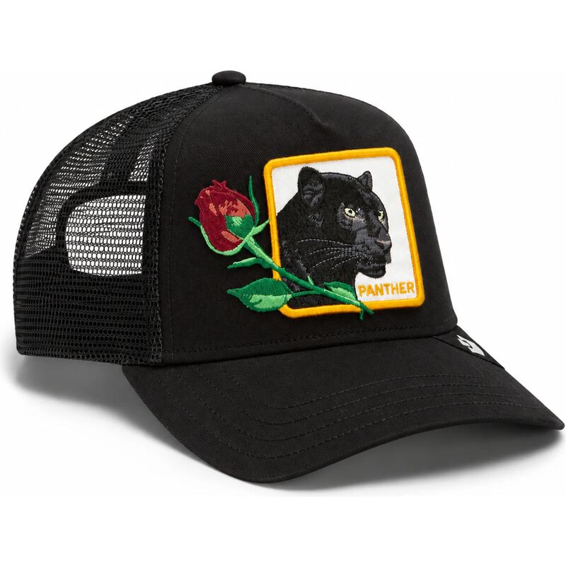 casquette-trucker-noire-panthere-celebrate-a-legend-sidekick-the-farm-goorin-bros