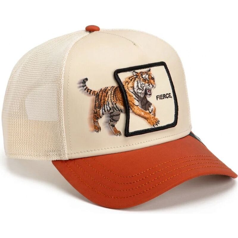 casquette-trucker-beige-et-marron-tigre-fierce-migration-the-farm-goorin-bros casquette-trucker-beige-et-marron-tigre-fierce-migration-the-farm-goorin-bros