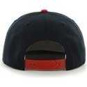 casquette-plate-bleue-marine-snapback-avec-l-ancien-logo-unie-avec-logo-lateral-mlb-cleveland-indians-47-brand