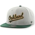 casquette-plate-grise-snapback-avec-logo-lateral-mlb-oakland-athletics-47-brand
