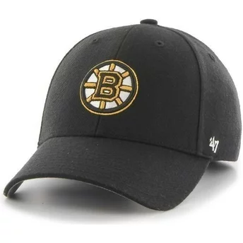 Casquette à visière courbée noire unie NHL Boston Bruins 47 Brand