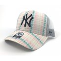 casquette-trucker-rose-avec-imprime-fleurs-new-york-yankees-mlb-47-brand