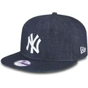 casquette-plate-bleue-marine-snapback-ajustable-pour-enfant-9fifty-essentialnim-new-york-yankees-mlb-new-era